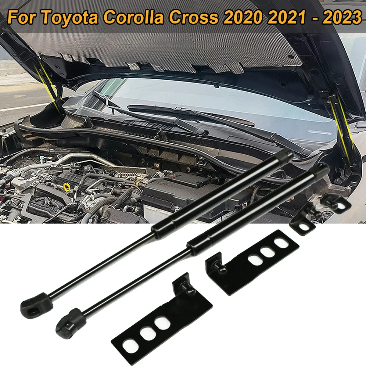 Front Hood Bonnet Gas Strut Spring Shock Hydraulic Rod Lift Support For Toyota Corolla Cross 2020 2021 2022 2023 Car Accessories