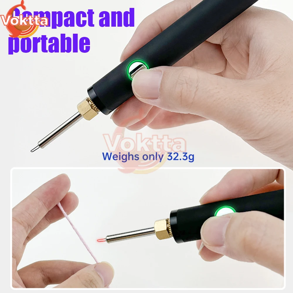 400mAh/650mAh Mini Battery Welding Tool Kit 510 Preheating Battery Button Electric Soldering Iron Pen Heating Solder Repair Tool