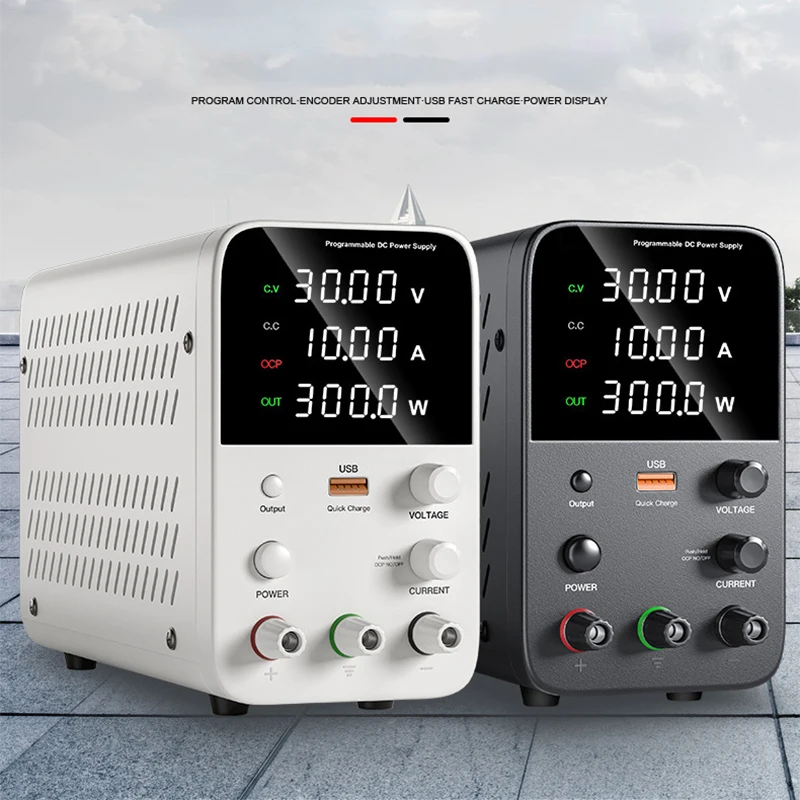 Imagem -06 - Fonte de Alimentação 30v 10a Usb Banco de Laboratório Digital Fonte de Alimentação Estabilizada Fonte de Alimentação Interruptor Regulador de Tensão Wps305h b Ajustável dc
