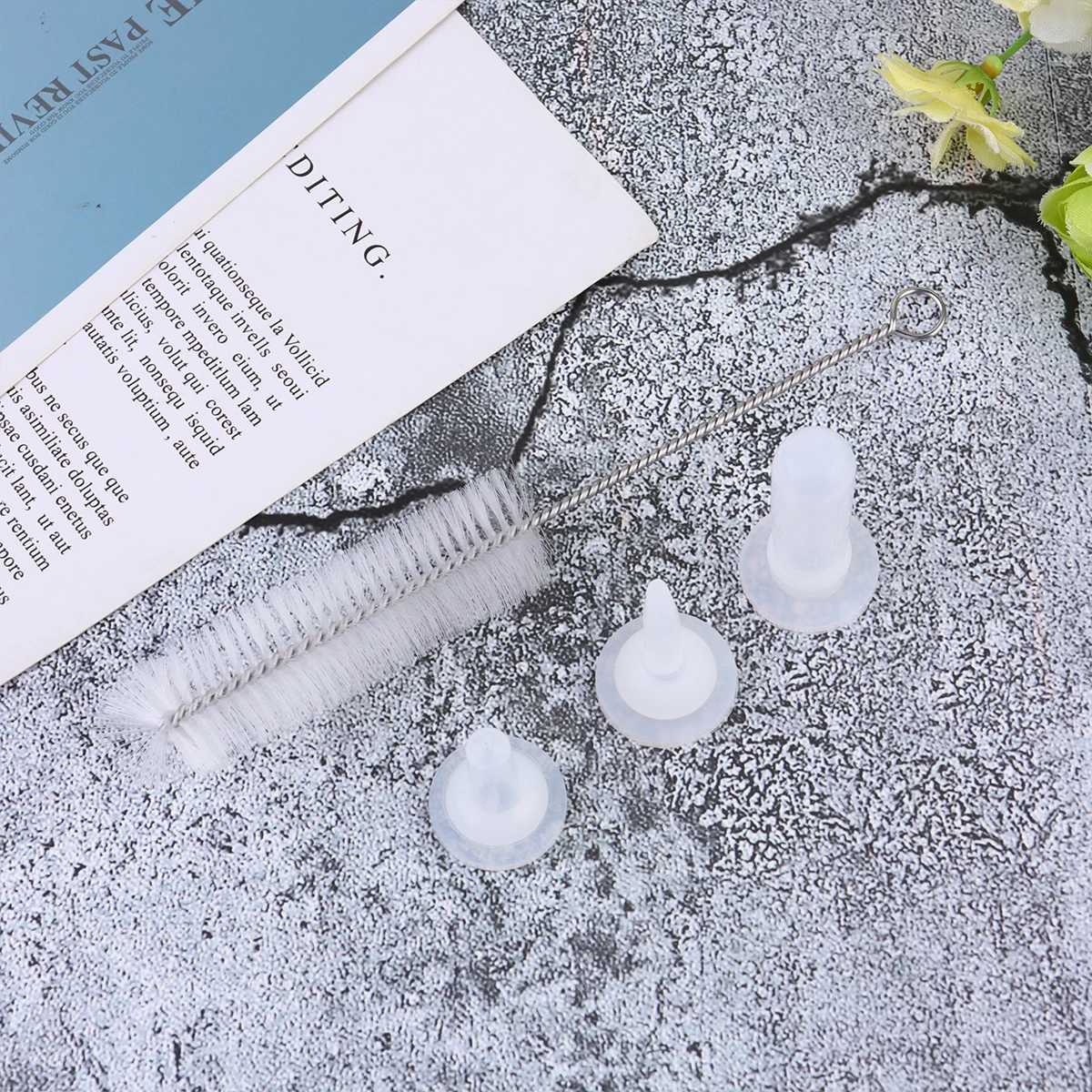 

6Pcs 120ml Bottle Feeding Set Silicone Durable Portable Easy Clean Brush Pet Nurser Bottles Nurser Bottle for Cat