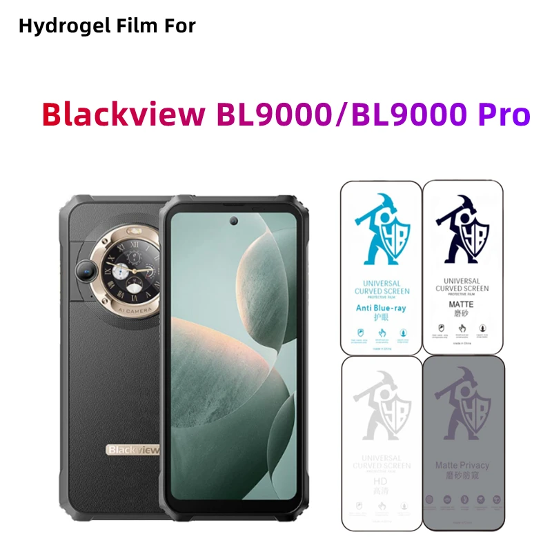 2szt Matowa folia hydrożelowa do Blackview BL9000 HD Zewnętrzna osłona ekranu do Blackview BL9000 Pro Eye Care Privacy Matte Protect