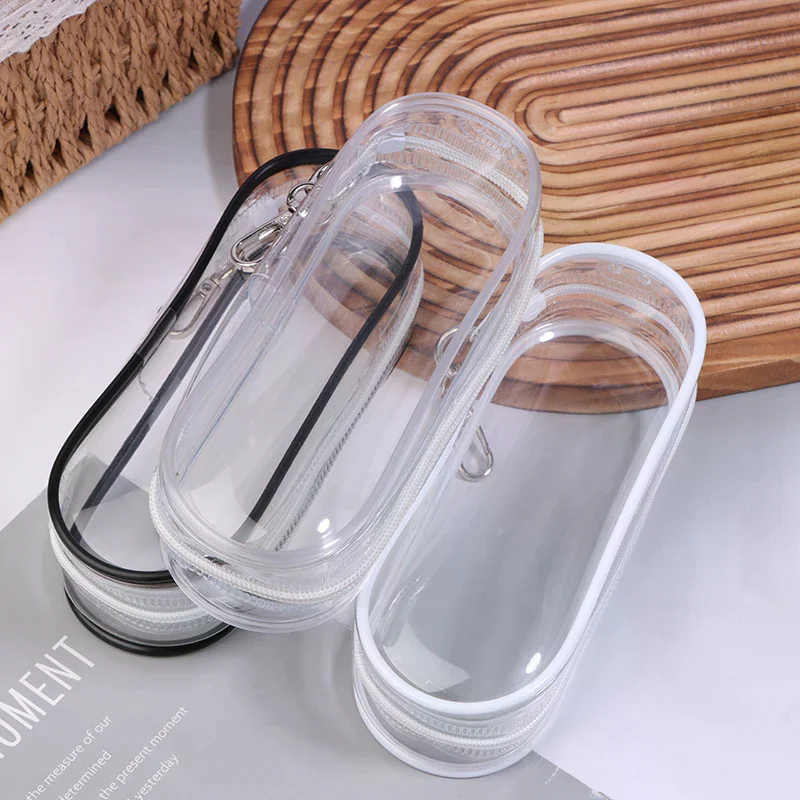 Creative Clear Outdoor Bag For Cartoon Plush Dolls Toys Transparent Mini Doll Pouch For Keychain Doll Anime Figure Storage Case