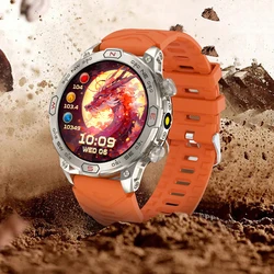 KC86 Outdoor Men's Sports Smart Watch Bluetooth Call Altitude Pressure Compass Voice Assistant Health Monitoring Flashlight 2024