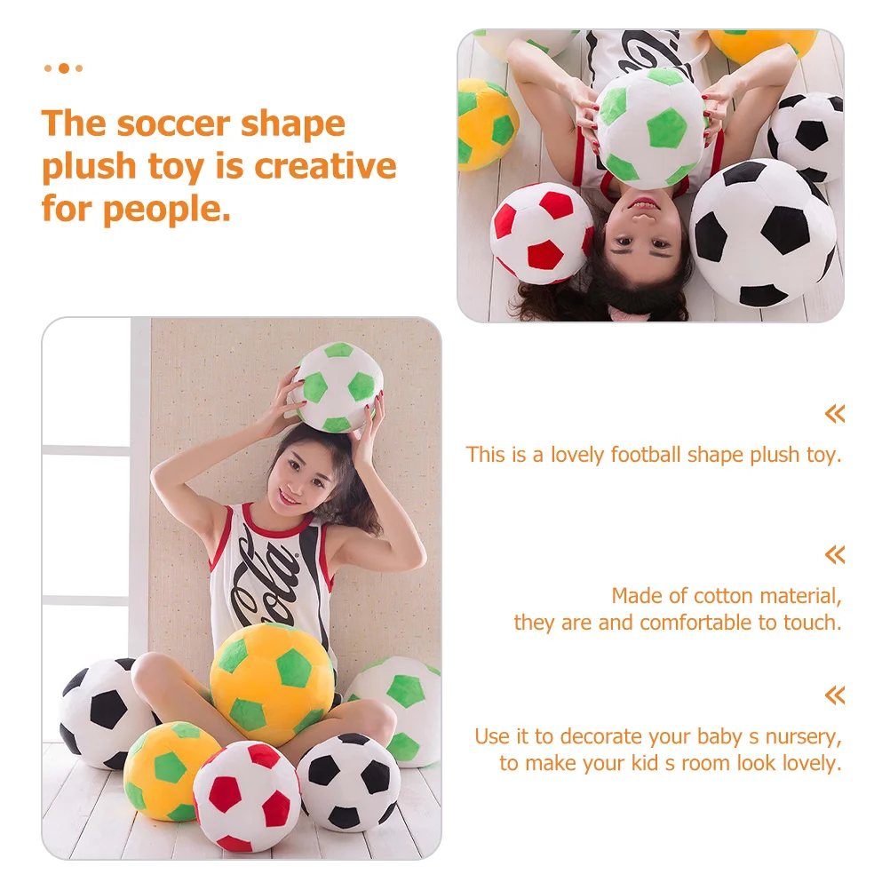 Football Plush Toy Animals Stuffed Model Soccer Plaything Kids Small Educational