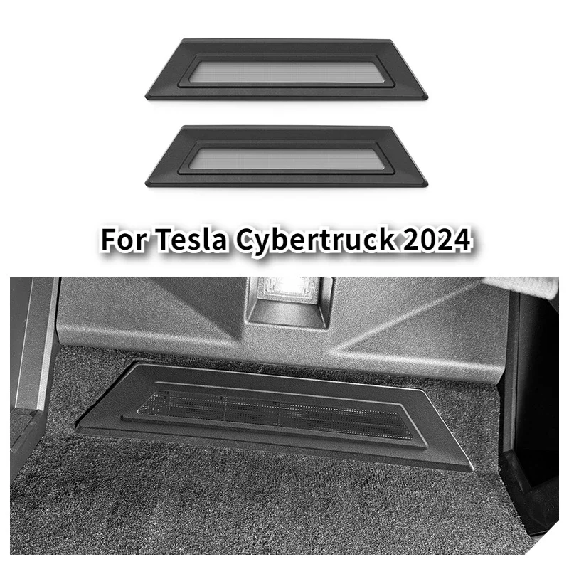 For Tesla Cybertruck 2024 Under Seat Air Outlet Protective Cover ABS Seat Air Outlet Grille Net Anti-clogging Car Accessories