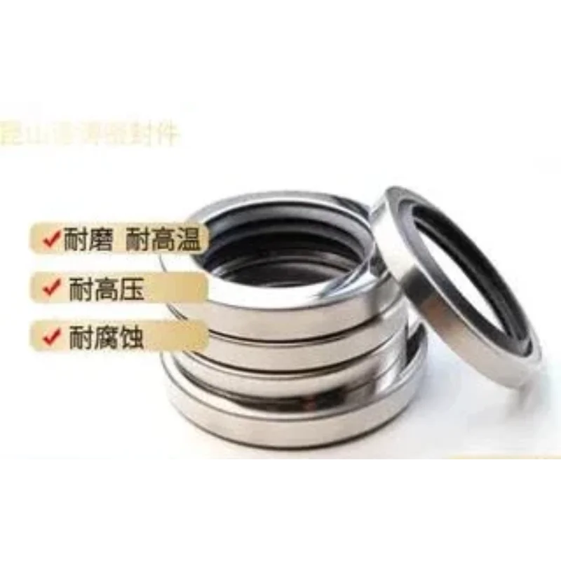 Black Stainless Steel Oil Seal, Single/Double/Three Lip Oil Seal High-Temperature Resistant