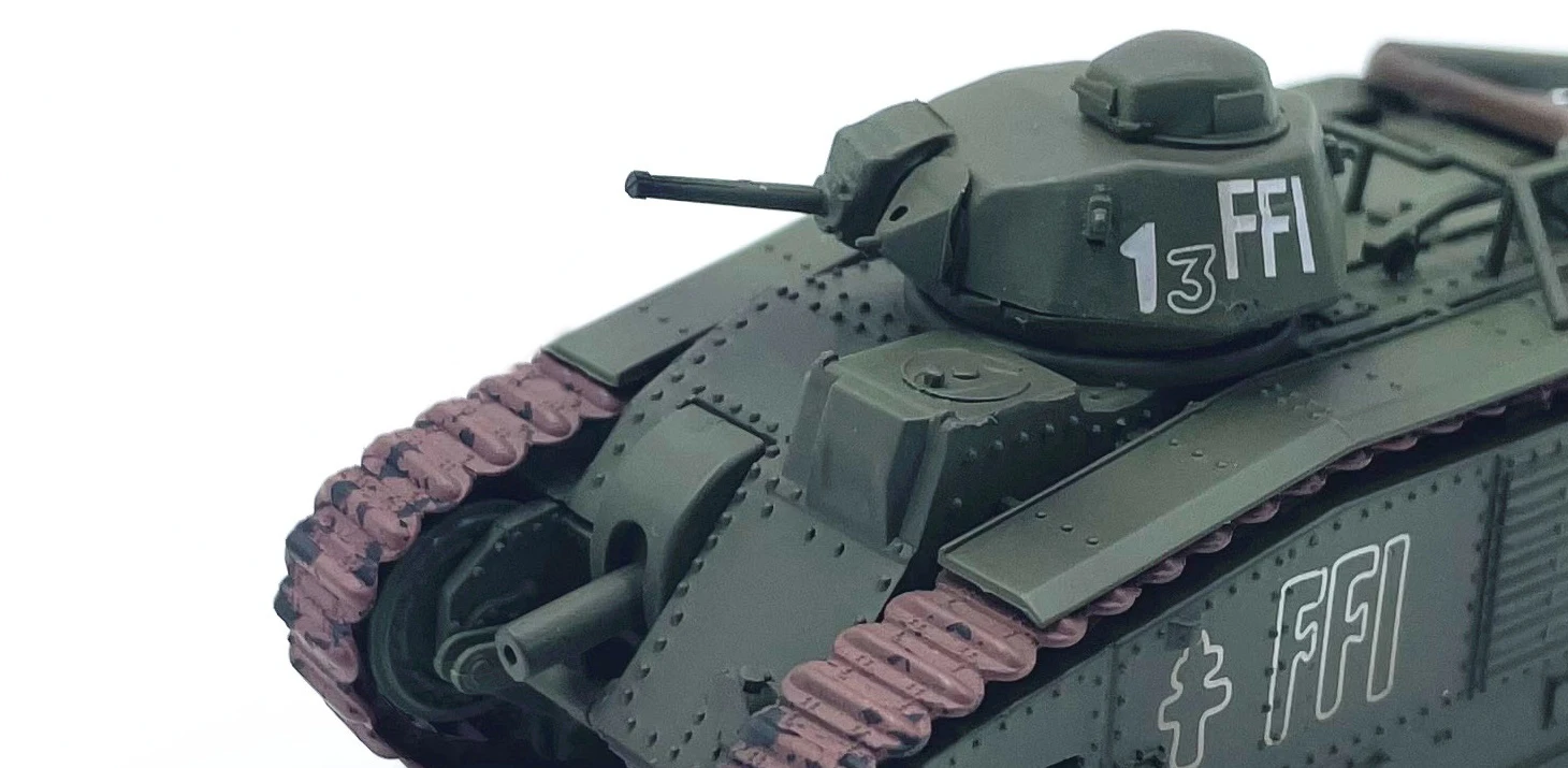 1: 72 French B1 tank model  Tracked Armoured Vehicle e36157  Finished product collection model