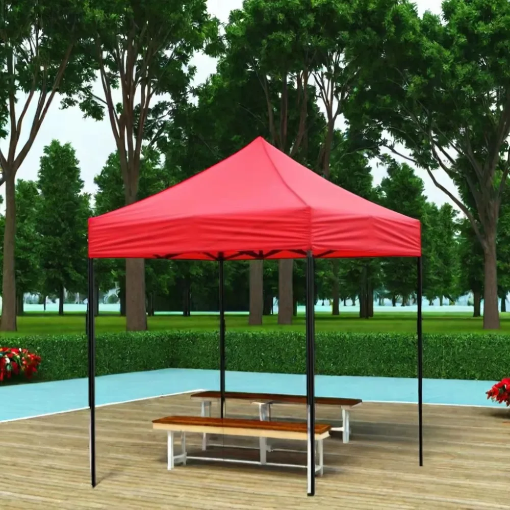 2x2m Automatic Waterproof Pop Up Canopy Tent Portable Outdoor Trade Show Gazebo Beach Marquee Instant Shelter