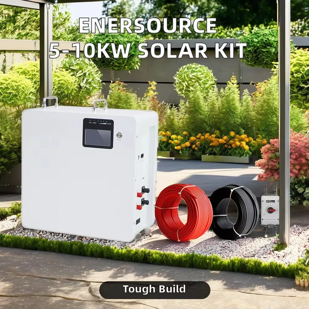 5-10KW Wall Mounted Solar Panel Kit with 48V Lithium Ion Battery Inverter Renewable Energy Source for Home Use