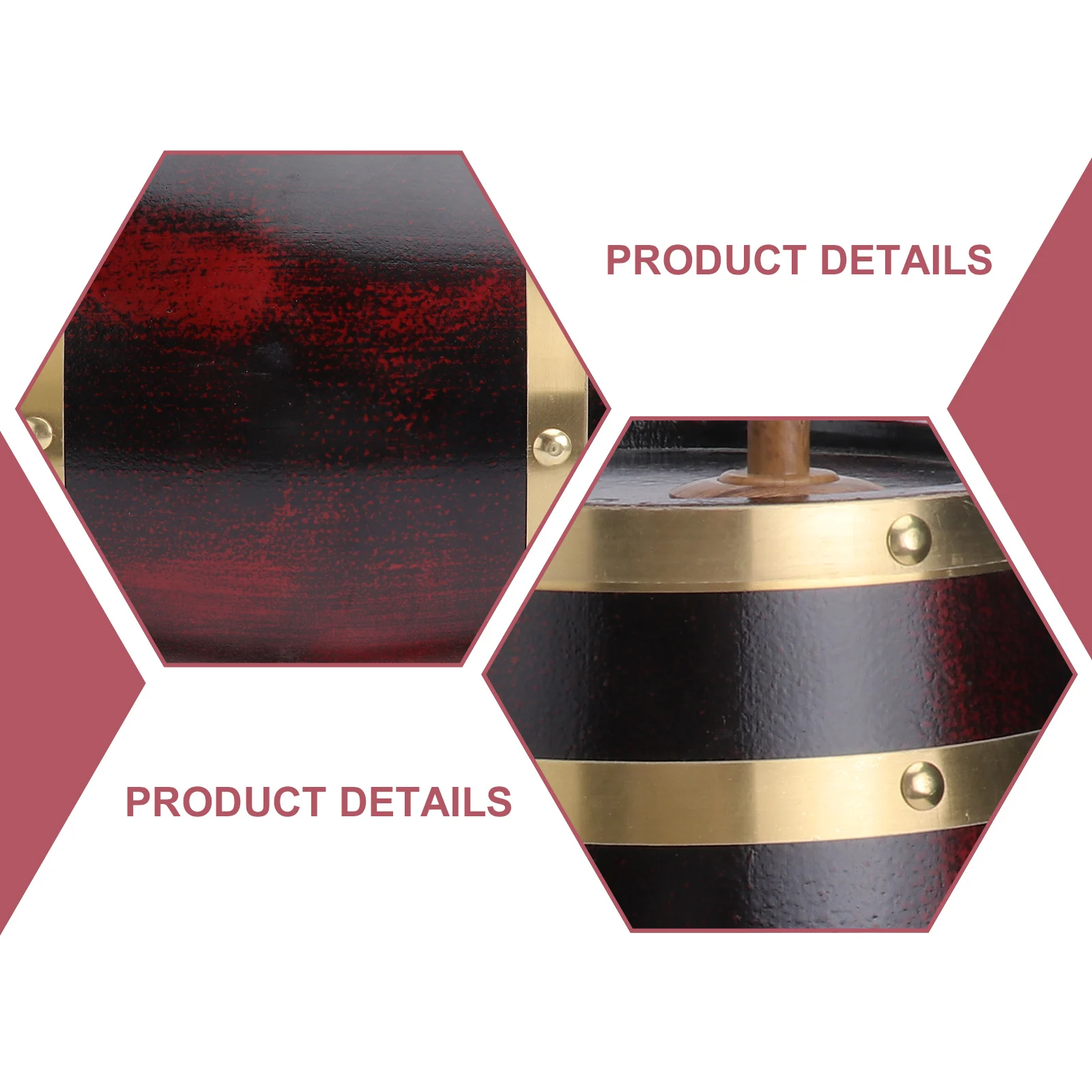 

1pc Solid Wood Barrel 3L Beer Storage Dispenser For Home Bar Kitchen Decor Pub Set Beer Barrel Scene Decoration Props