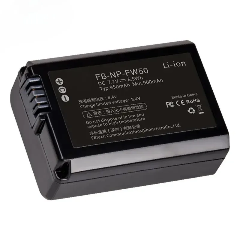 NP-FW50 Battery with Charger for Sony Camera A6300 A6000 A6S2 A6100 A6500 A7M2 A7R2 NEX-3 A7 A7M2 A7R 7SM2 7M2 A33 A35 A37 A5