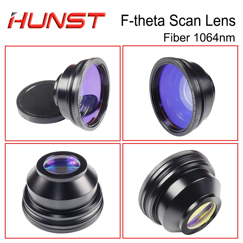 HUNST F-theta Scan Lens Mount M85x1 1064nm Obiettivo da campo 50-400mm F80-525mm per pezzi di ricambio per macchine per marcatura laser a fibra ottica YAG