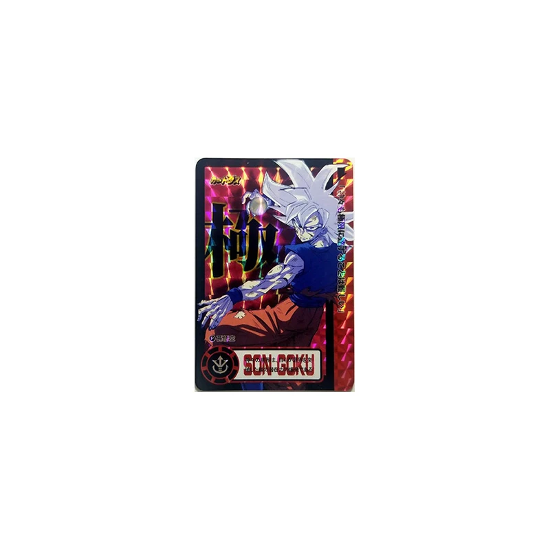 1pcs Japanese Anime Dragon Ball DIY ACG Holographic Desktop Battle Game Son Goku Collectible Card Christmas Birthday Toy Gift