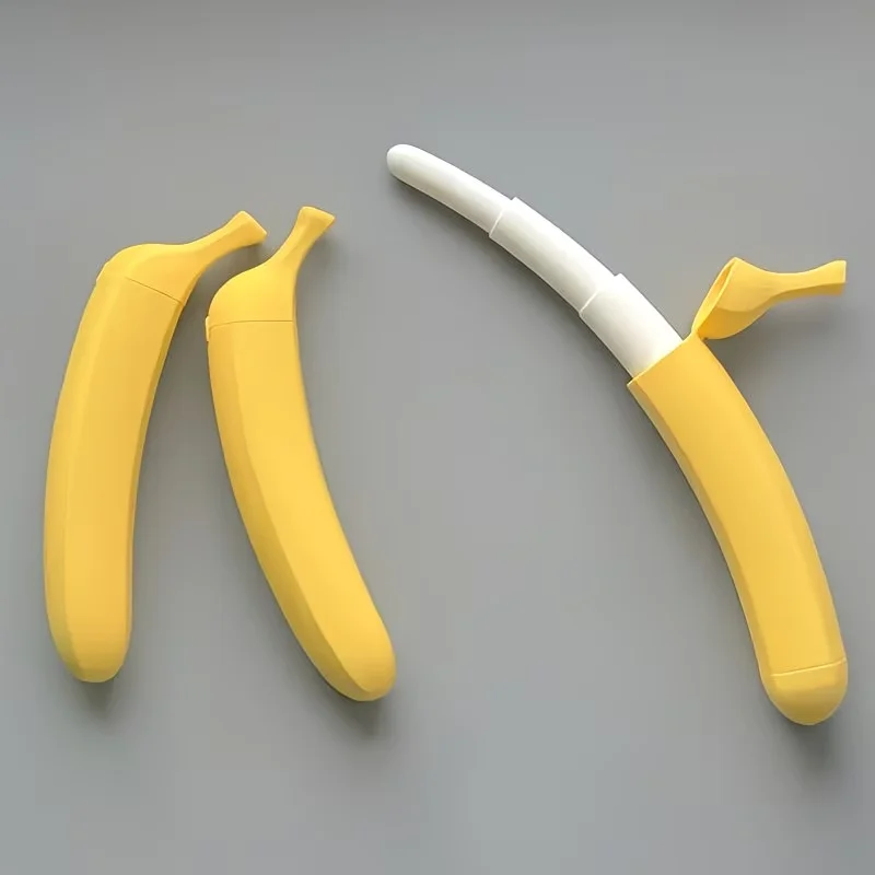 Realistic Banana Magic Prank Prop Slapping Banana Peeeling Novelty Gag Gift Desktop Decorative Ornaments