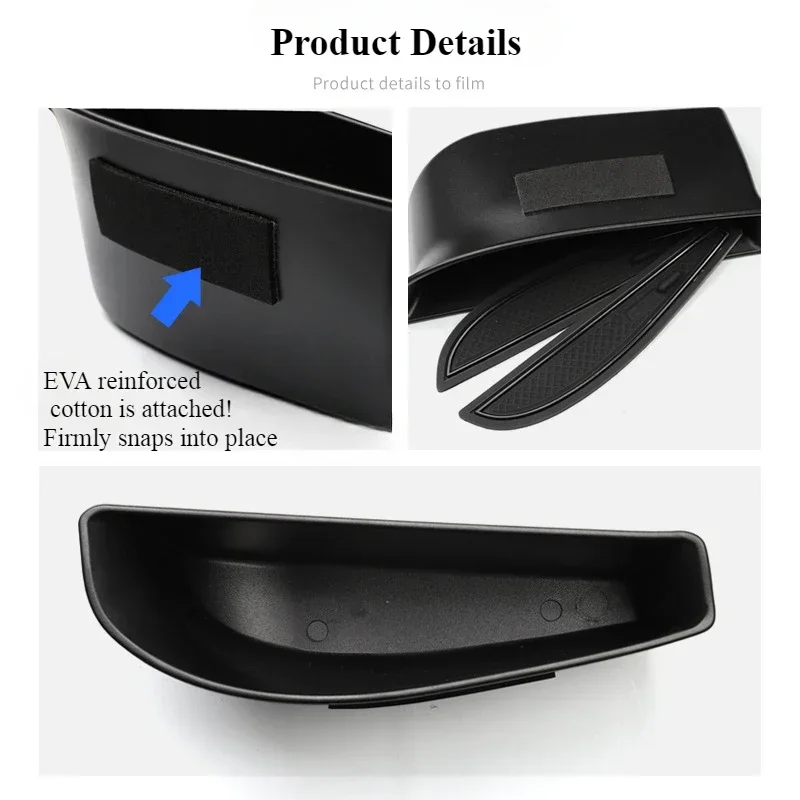 Car Center Console Armrest Storage Box For Volkswagen VW ID.4 ID4X CROZZ  Door Handle Storage Box Armrest Interior Organizer Box