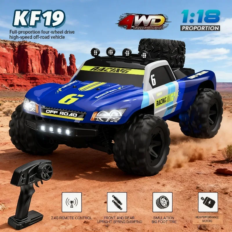 

KF19 1 18 Высокоскоростной радиоуправляемый багги 4WD с двойными дифференциалами, 4-колесная независимая подвеска, металлическая трансмиссия, внедорожник