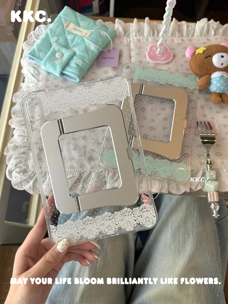 new model lace metal bracket INS for iPad Pro11 2020 10.9 10.5 Air 5th 4th 3rd Gen iPad 9th 8th 7th Gen Shockproof Tablet Cover