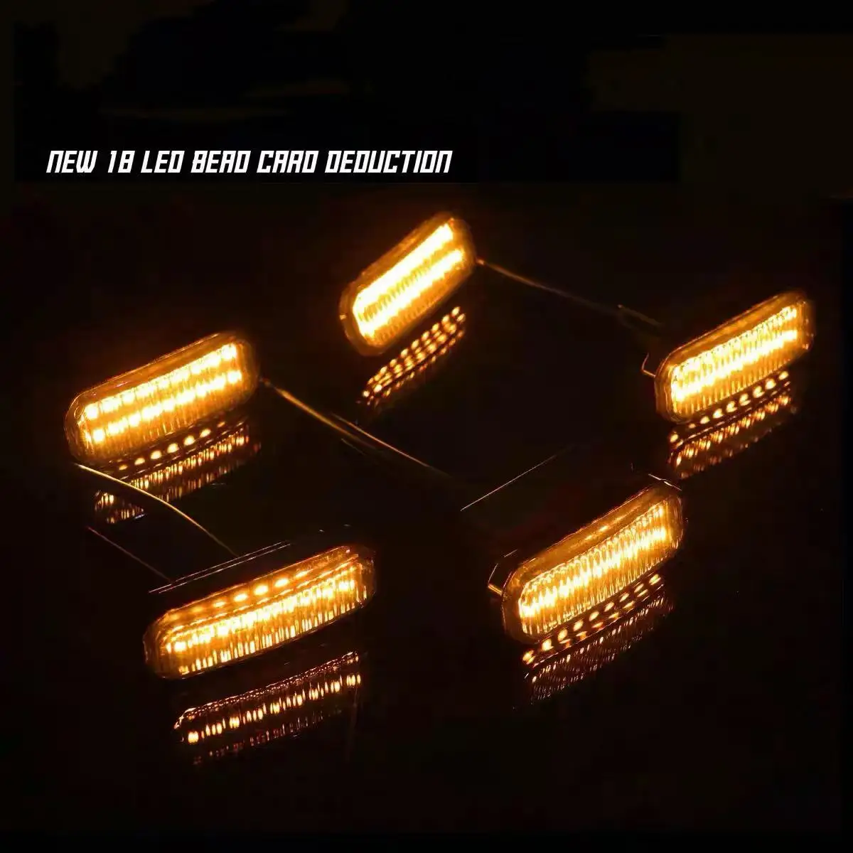For Toyota Land Cruiser Prado LC250 LED Grille Light Front Bumper Safety Warning Signal Lamp With Wiring Harness