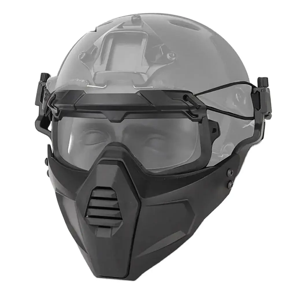 

Tactical Half Fask Mask & Tactical Goggles Set For OC Style Helmet Rail Sports Accessories 6604