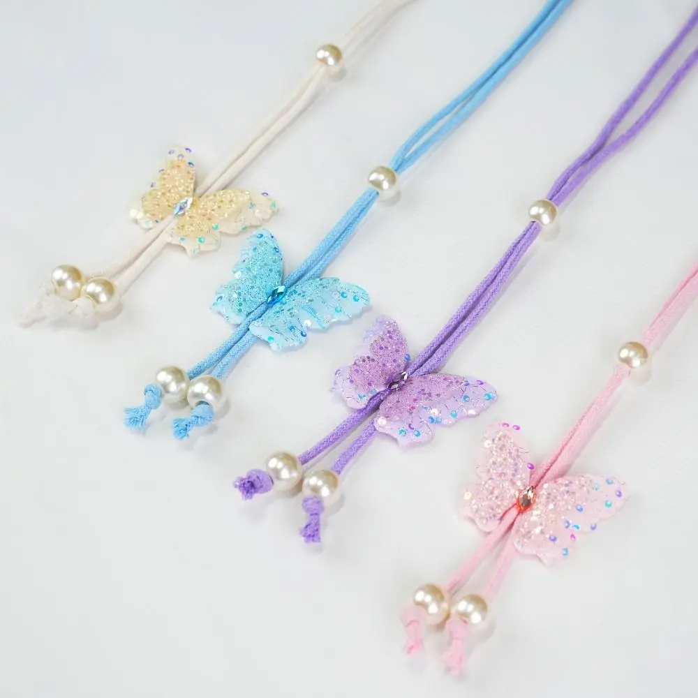 Sequin Butterfly Shaped Curtain Tieback Handmade Adjustable Curtain Holders Simple Thicken Creative Curtain Straps
