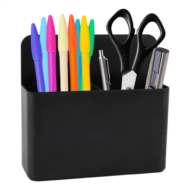 Plastic Magnetic Pen Holder Erase Marker Storage Box Pencil Organizer for Home Office Whiteboard Fridge Refrigerator