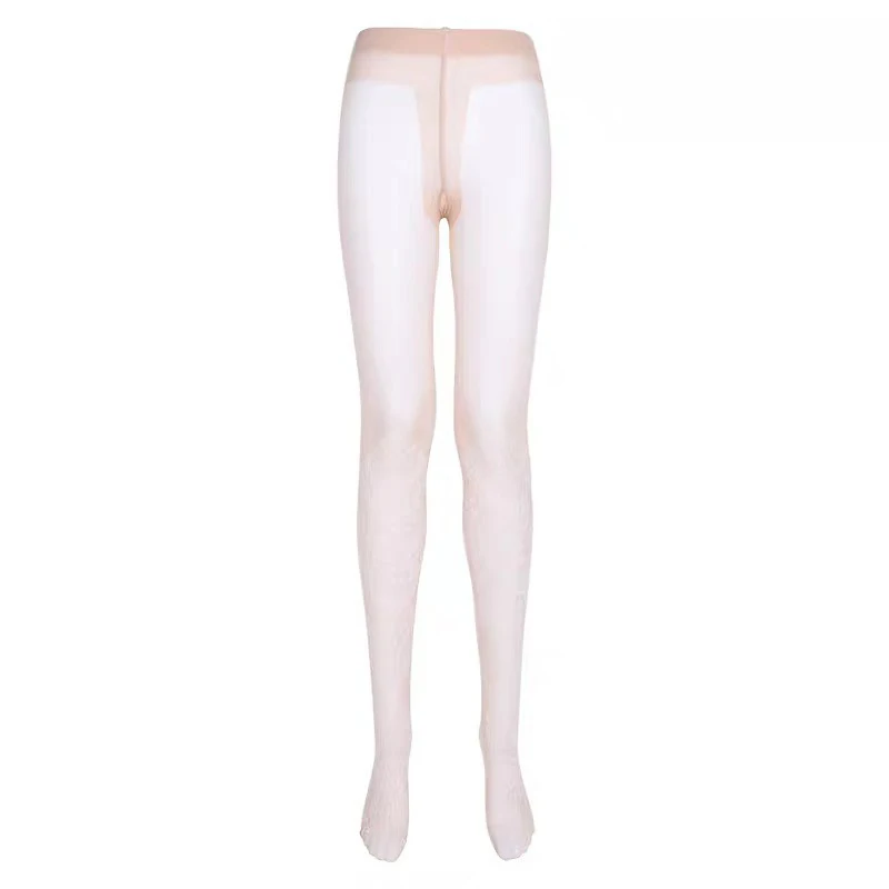 Collants classiques à pois pour femmes, bas en soie, Vintage, Faux tatouage, rond, bonneterie, chaussettes longues Sexy