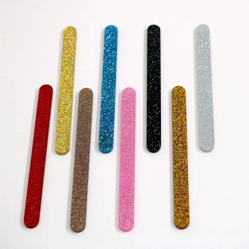 50pcs Reusable Ice Cream Sticks Acrylic Popsicle Sticks Creamsicle Cakesicle Cake Candy Sticks Ice Lollies DIY Crafts