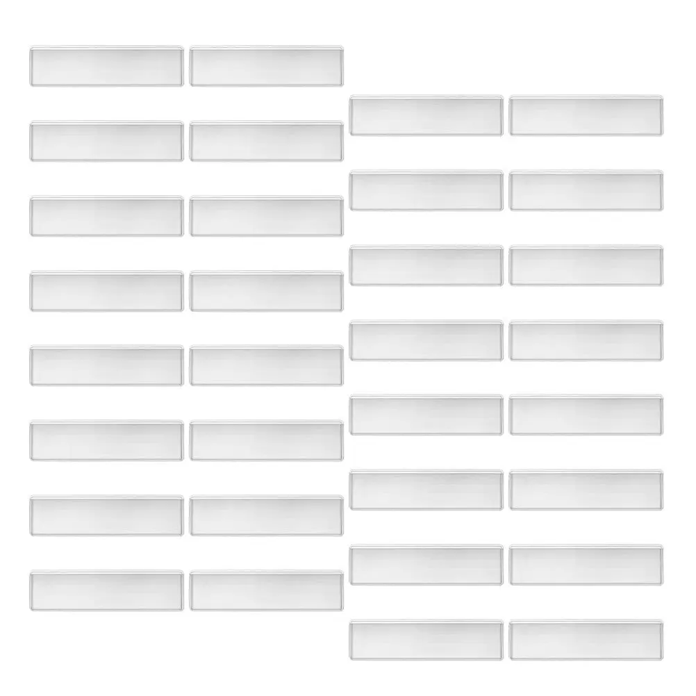 

100 шт. прозрачных карманов для этикеток, самоклеящиеся пластиковые карманы для индексных карт, водонепроницаемые, устойчивые к разрывам, для склада, офиса, дома, полок