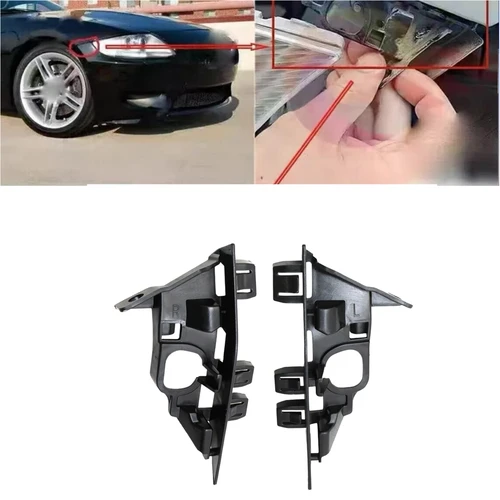 Soporte de retención de parachoques delantero, 2 uds., compatible con BMW E85 E86 Z4 Series 2002 2003 2004 2005 2006 2007 2008 51117165179 51117165180