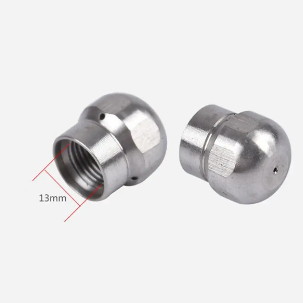 Water Sprayer Sewer Jetter Nozzle 1 8 Steel Spray Head for Hose Irrigation and Cooling System