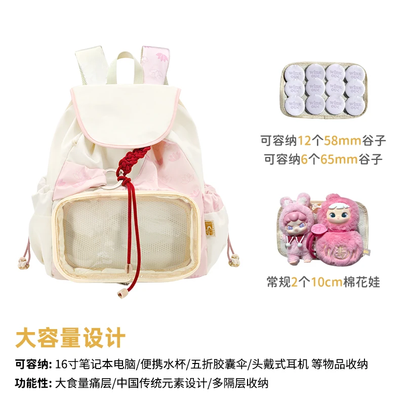 الأصلي أزياء جديدة النايلون على ظهره الربط اللون التباين شخصية سعة كبيرة كلية نمط حقيبة ظهر الطالب العصرية #5