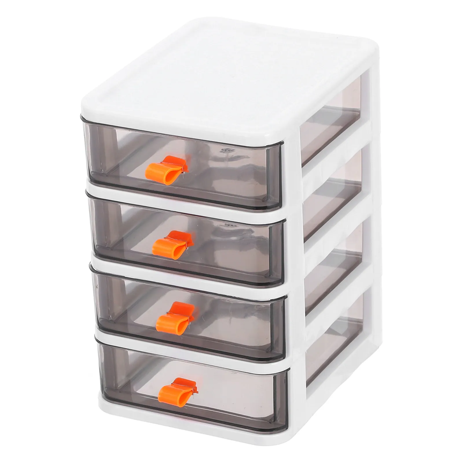 Stackable Transparent Plastic Organizer For Office Desk Kitchen Bathroom Small Spaces Stationery Makeup Accessories Box With