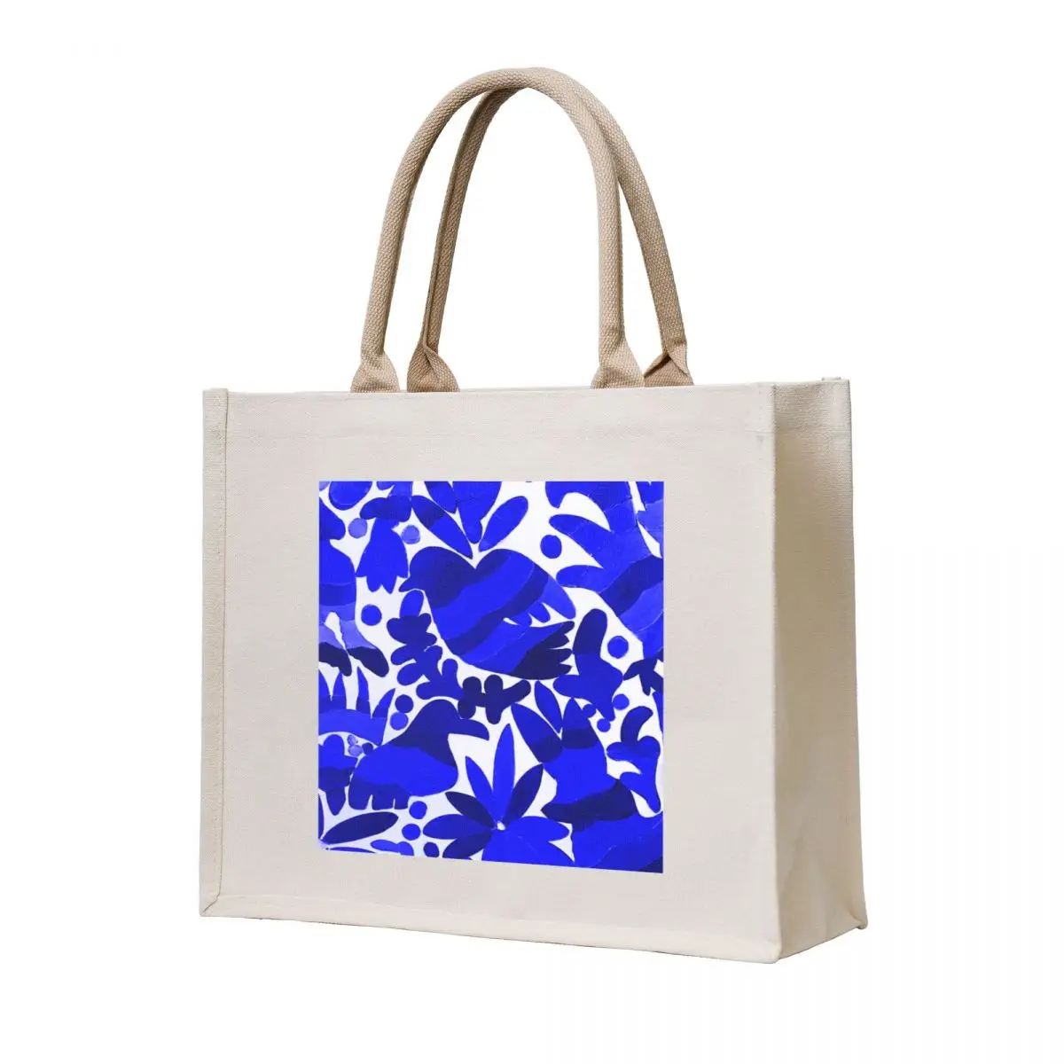 

Otomi Dark Blue Tote Bag Canvas Customizable tote bag bags woman 2025