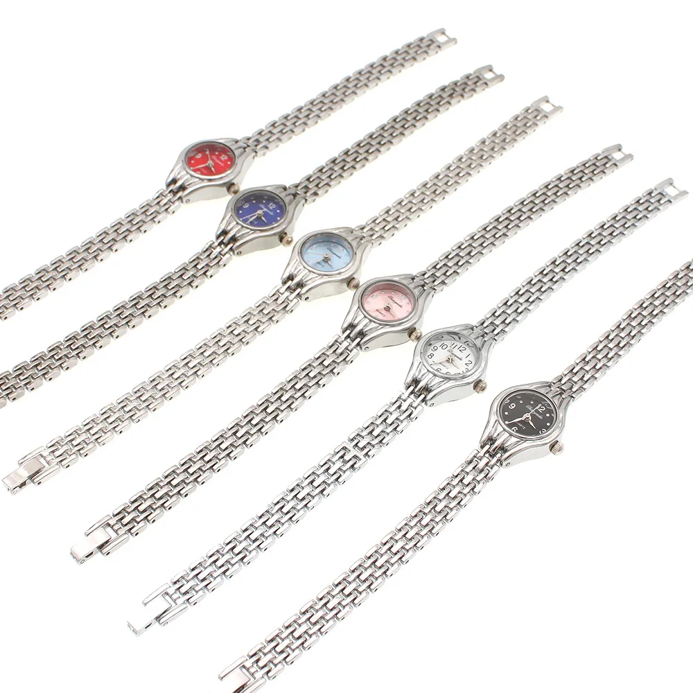 10pcs/Lot Mixed Style Bulk Silver Lady Women Quartz Wrist Watch Gift Hot Popular Wholesale JB2T