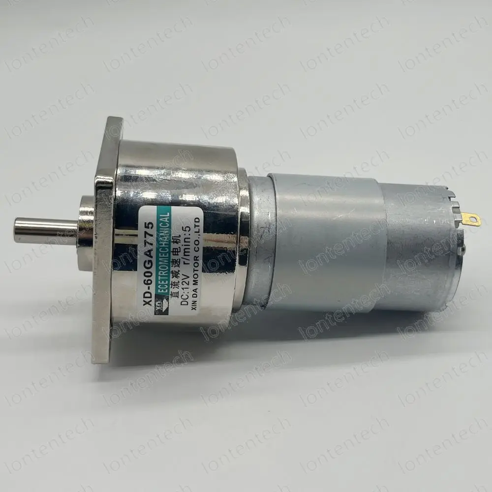 Motor de engranaje de imán permanente, Mini máquina eléctrica reductora de 12V, 5Rpm, 35W, 775, 12V de CC, 60GA775, LT00029