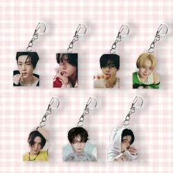 7Pcs KPOP Album ROMANCE : UNTOLD Keychain NI-KI JungWon SUNOO Jay Jake SungHoon Acrylic Keychain Bag Pendant Keyring Fans Gift