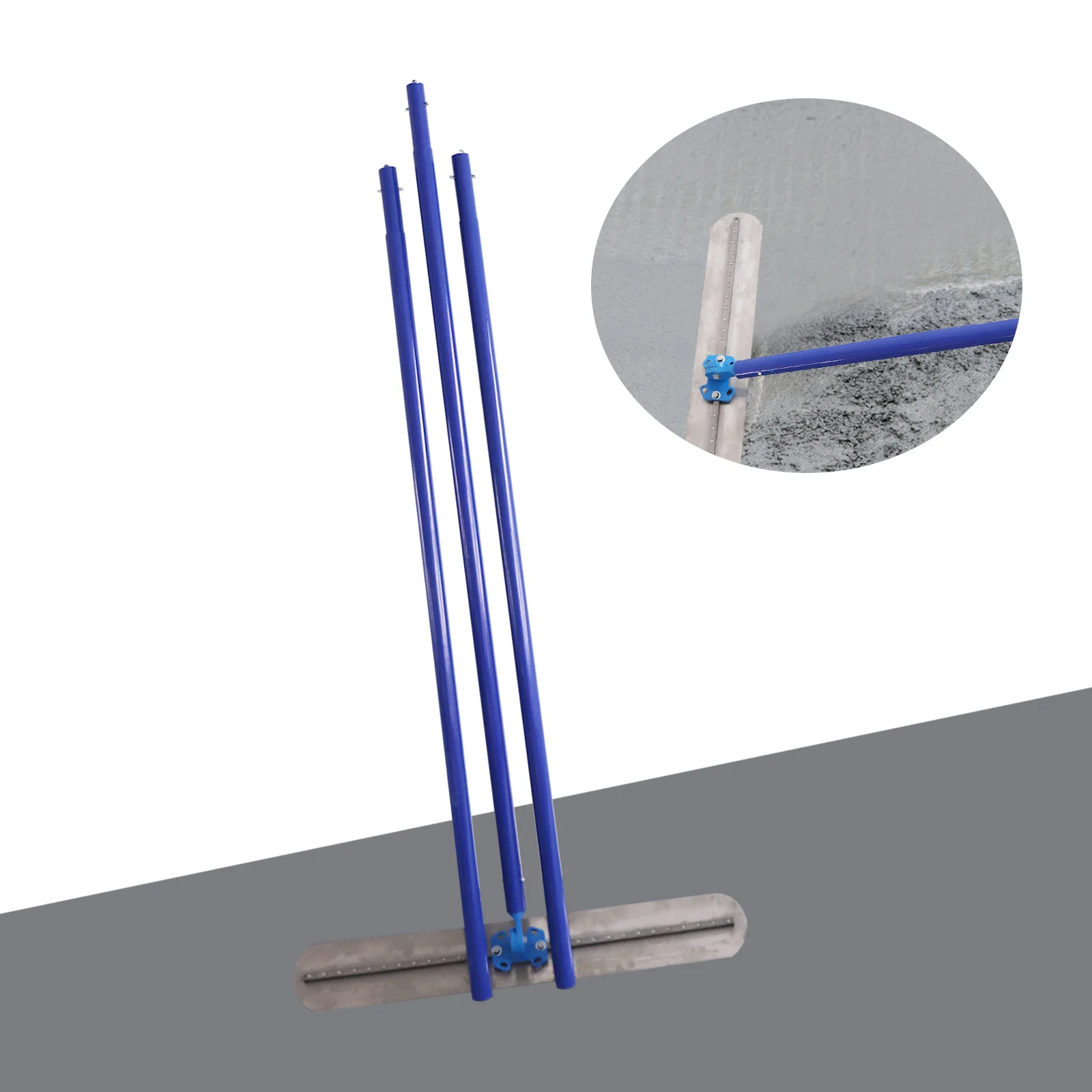 Concrete Tool Trowel Float 39''x5.9'' Concrete Finishing Trowel Aluminum Magnesium Alloy Concrete Float Cement Tool with 3 Handles,Trowel Plate and Connector