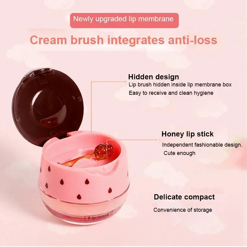 화장품Lip Makeup Care Lipstick Moisturizing and Crack Prevention Good Night Lip Mask Nourishing Mouth Red Base and Fading Lip Lines