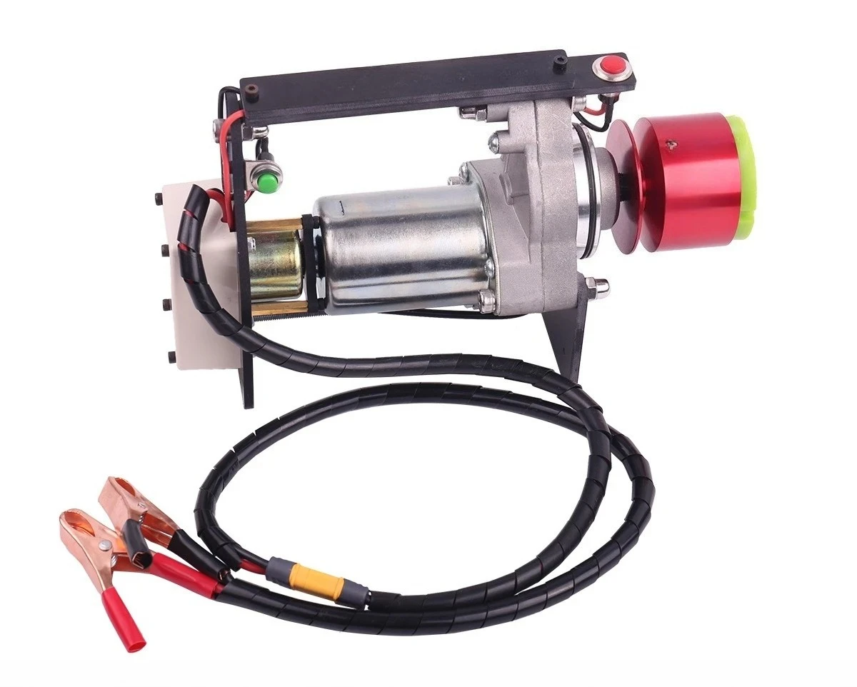 

Starter for model aircraft/methanol fixed-wing engine