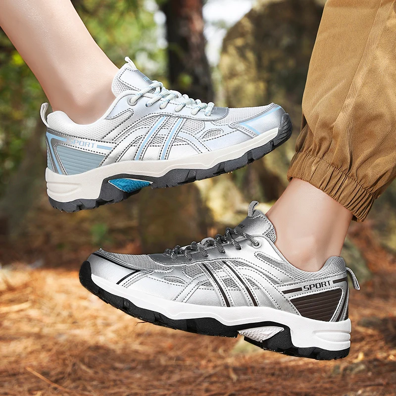 

Original Unisex Trekking Sneakers Men Outdoor Breathable Men's Hiking Shoes Comfort Platform Walking Shoes Women's Sports Shoes