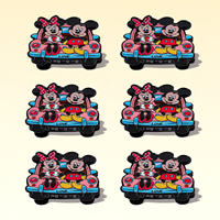 6PCS Disney Mickey and Minnie hair clips sets. The shapes are cute and sweet.