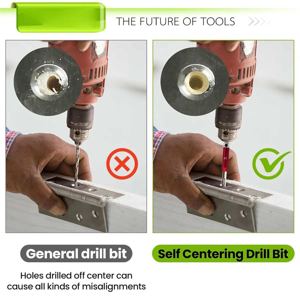 A06R مجموعة لقمة مثقاب ذاتية التمركز 1/4 بوصة لقمة عرافة عرقوب Vix ، 5/64 بوصة إلى 1/4 بوصة مجموعة لقمة مثقاب مركزية مجموعة لقمة مثقاب مفصلية مخصصة #4