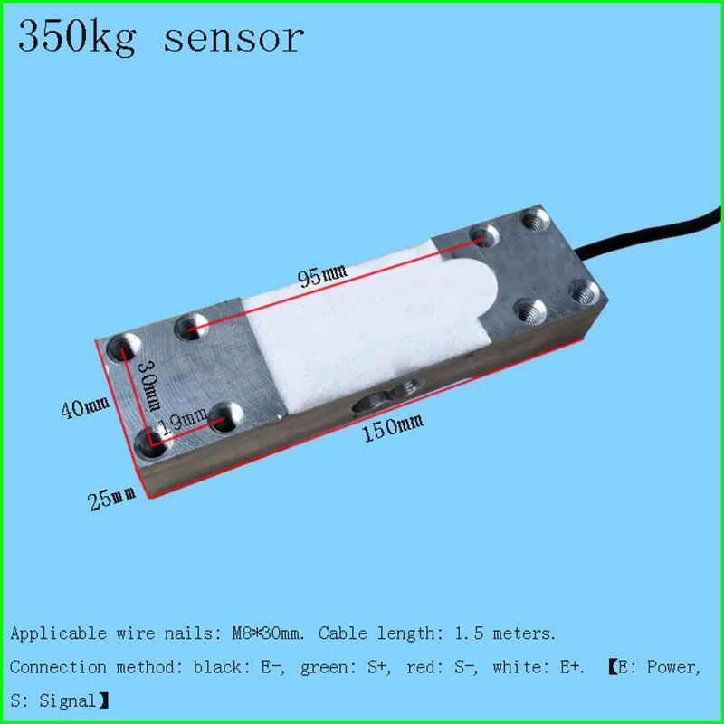Imagem -04 - Sensor de Pressão Eletrônico Load Cell Pesando Sensor Balança Eletrônica 100kg 140kg 180kg 150kg 200kg 350kg