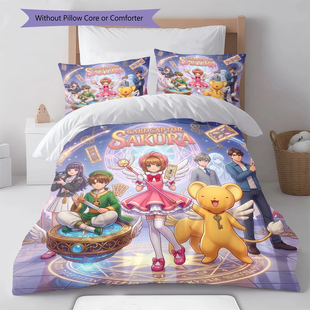 Cardcaptor Sakura Soft Comfortable Duvet Cover, Kids Bedding Set Gift,Size  Multiple Sizes -HE71