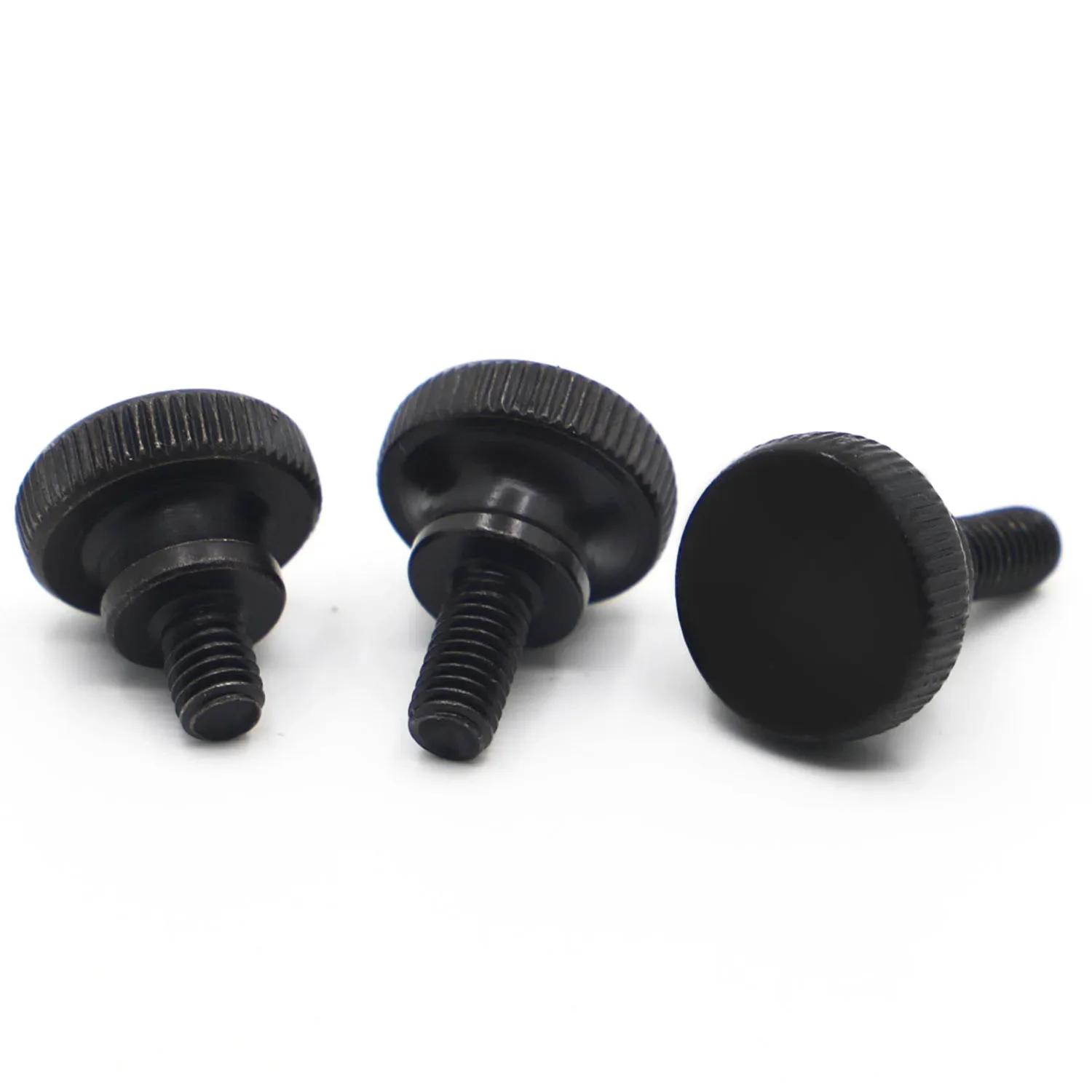 M3 M4 M5 M6 M8 M10 GB834 Black Steel Knurl High Step Head Hand Tighten Thumb Screw Curtain Wall Glass Lock Thumbscrew Adjust