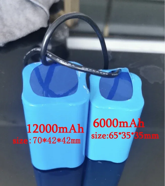 Fishing Bait Boat Battery 7.4V 6000mah / 12000mah For T188 2011-5 T888 V007 H18 C18 Wireless RC Fishing Feeder Ship Battery