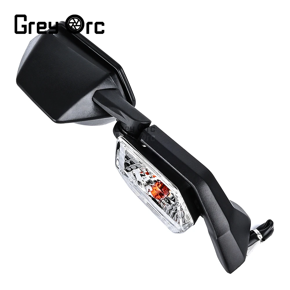 Motorcycle Rearview Mirror foldable with Turn Signal Function for Kawasaki Ninja ZX-6R 2005-2008 ZX-10R 2004-2010 Accessories