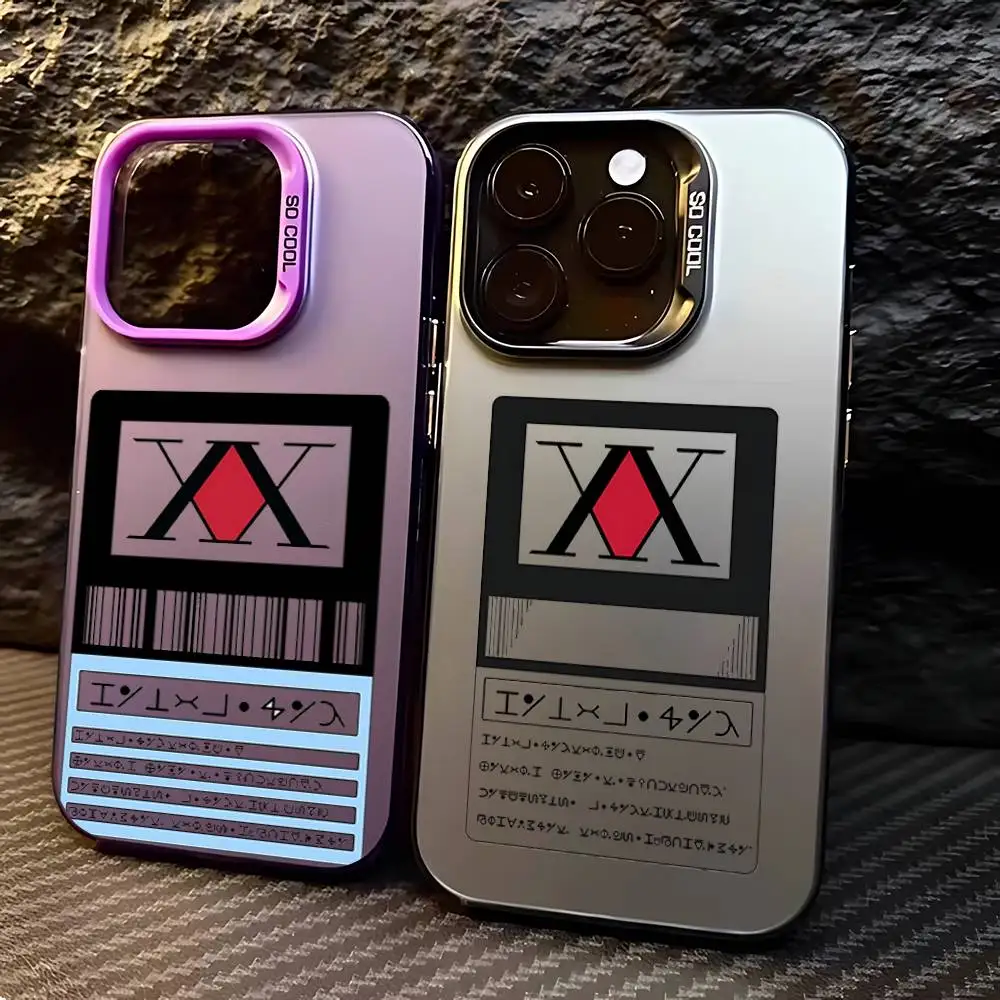 أمين H-HUNTER هنتر جراب هاتف آيفون 16 15 14 13 12 11 برو ماكس X XR XSMAX 8 7 Plus كاندي ماتي غطاء خلفي مقاوم للصدمات