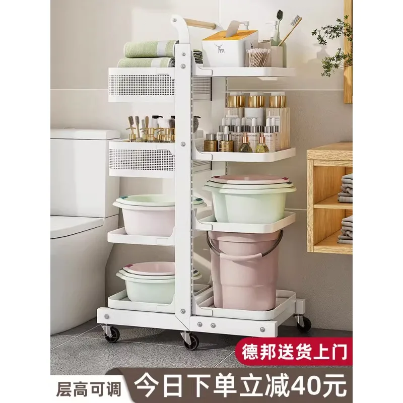 

Toilet storage rack, floor to ceiling, multi story bathroom, toilet, toilet, crevice rack, toilet basin, basin storage rack