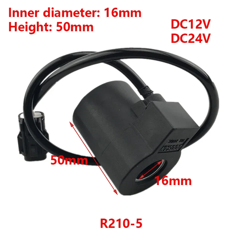 DOOSAN Bagger R210-5 Magnetventilspule Innendurchmesser 16 mm Höhe 50 mm DC12V DC24V